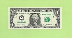 2003 ..UNCIRC $1 A 8801 8848 C .... 2003 $1 A-C POKER NOTE 5-8's - Picture 1 of 2