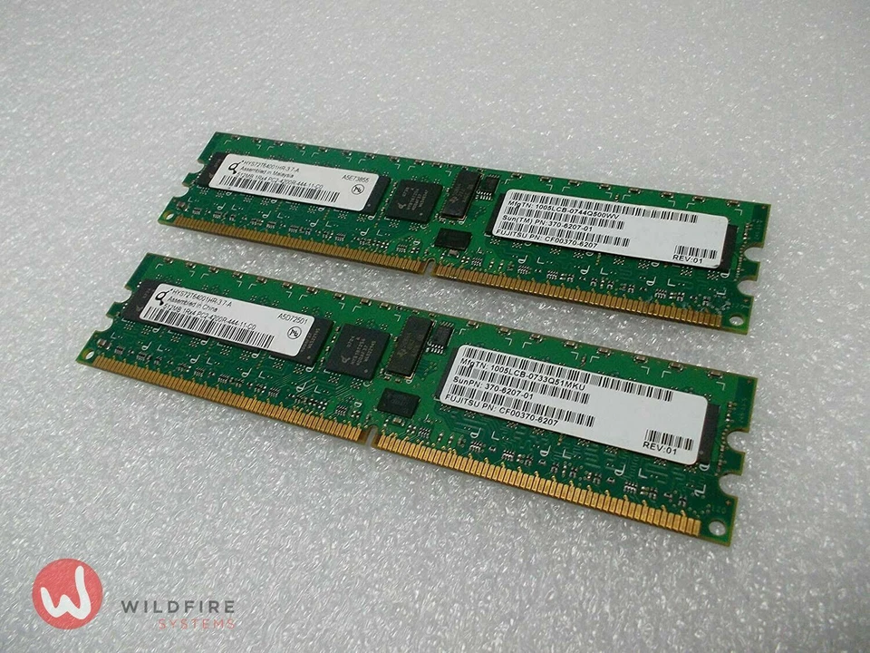 Sun X7800A 1GB Memory Expansion (2x 512MB DDR2 DIMM 533MHz P/N 370-6207) - Image 1 of 1