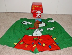 Peanuts Snoopy Flying Ace Christmas Boxer Shorts w/Tin Blue Men's XL New - Picture 1 of 2