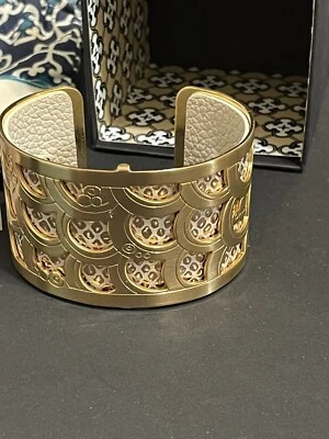 Bracelete BRIGHTON CHRISTO TOKYO OURO LARGO preto brilho e ameixa - Imagem 1 de 4