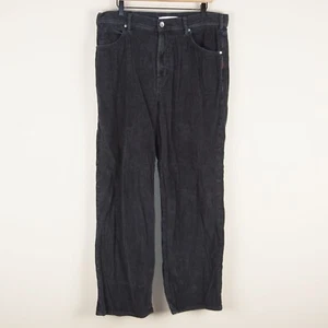 Pantalones Urban Outfitters BDG negros de pana calce holgado recto para hombre talla 34 x 31 - Imagen 1 de 8