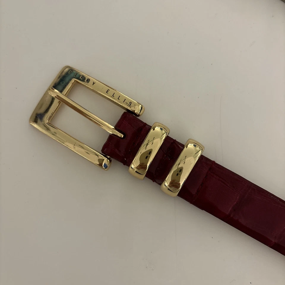 Cinturón tejido Perry Ellis tejido, rojo, pequeño Foto 1 de 4