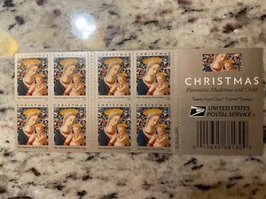 #5143b FLORENTINE MADONNA AND CHILD Booklet of 20 Forever Christmas Stamps - Picture 1 of 1