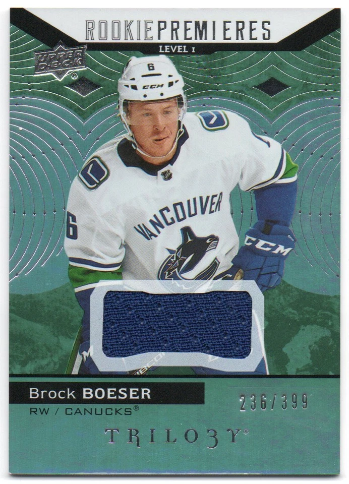 2017-18 Upper Deck Trilogy Green Level 1 RC GU /399 Pick Any Complete Your Set - Image 1 of 1