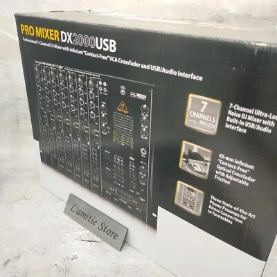 Behringer Pro Mixer DX2000USB 7-channel DJ Analog Mixer JP Black Audio Equipment - Image 1 of 4
