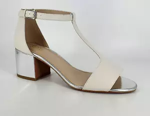 Sandalias Clarks Barley Belle blancas barra en T Reino Unido 8 (ajuste D) UE 42 precio de venta sugerido por el fabricante 50 GBP CR57 - Imagen 1 de 11