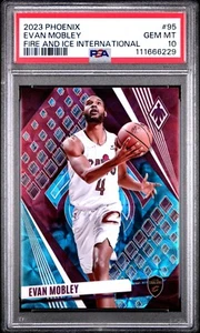 2023-24 Phoenix- Evan Mobley #95 Fire and Ice International PSA10 /25 - Picture 1 of 2