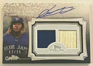 2020 Topps Sterling Vladimir Guerrero Jr. AUTO #'d /25 Bat/Patch Dual Relic SSP - Picture 1 of 4