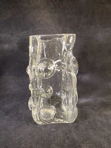 Massive Brutalist Style ArtGlass Vase Atr Josef Schott; Smalandshyttan, Sweden - Picture 1 of 17