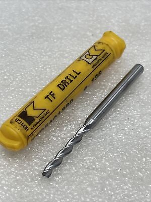 #29 (.1360) Kennametal Solid Carbide 3 Flute TF Number Drill Bit, K10 • 14.99$