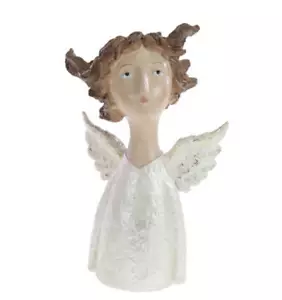 Schutz Engel Figur modern H =26,5cm Deko Weihnachten Tisch Fenster Advent weiß - Bild 1 von 4