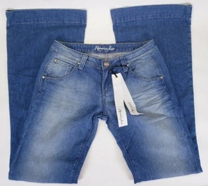 Women's Designer Ranahan Jeans Flare Wide Bootcut Leg Denim Size 29 31x35 - Picture 1 of 6