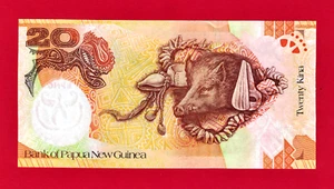 RARE 20 KINA 2008 PAPUA NEW GUINEA UNC COMMEMORATIVE NOTE (Pick-36a) Birds Fauna - Picture 1 of 2