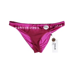 Neu Hurley Bikini Badehose Gr. XL mäßige Abdeckung rosa wendbar Strand - Bild 1 von 10