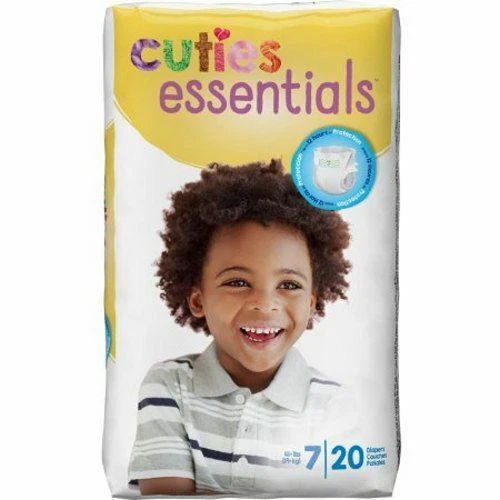 Cuties Complete Care Baby Diaper, Size 7 - 20 Count