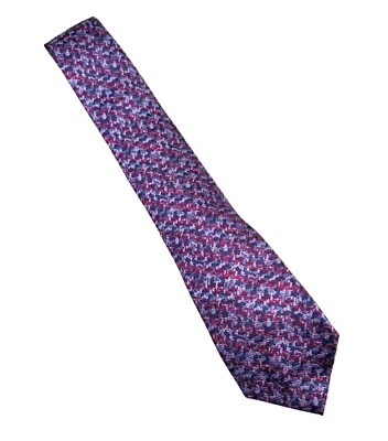 Corbata vintage | Corbata de seda estampada púrpura vintage Missoni, corbata vintage de diseñador Foto 1 de 4