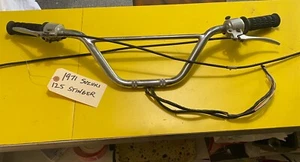 1971 Suzuki Stinger T125 125 Chrome Original Handlebars, Grips & Switches - Picture 1 of 13