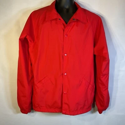 Chaqueta cortavientos JST71 Sport-Tek Sideline roja para hombre talla pequeña entrenador deportivo Foto 1 de 4