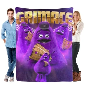 Grimace Blanket Soft Bed Sofa Throw Cozy Lightweight Birthday Gift - Picture 1 of 12