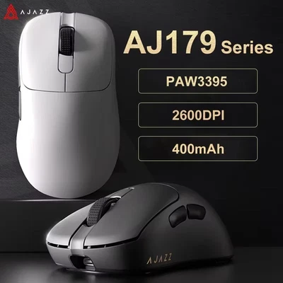 AJ179 PRO PAW3395 Lightweight Wired Wireless Mouse with Magnetic Charging Base E - Image 1 of 4