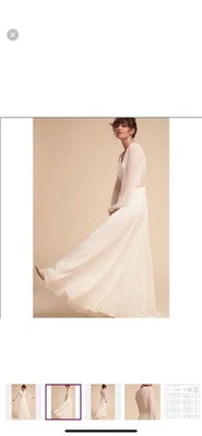 Vestido de novia boho BHLDN x Watters talla 8 marfil   Foto 1 de 4