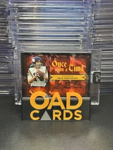 2022 Panini One Fran Tarkenton #331 Once Upon a Time Red Ice Auto 3/3 - Picture 1 of 4