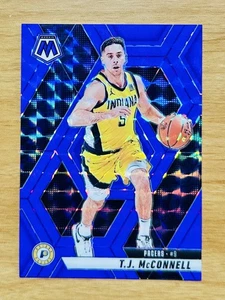 Mosaico Panini T.J. McConnell 2024-25 #129 púrpura fluorescente Prizm 237/249 - Imagen 1 de 2
