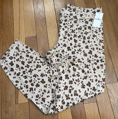 NWT Women’s Plus Size XL Jockey Modal Legging Pant Tan Leopard Stretch Soft - Image 1 of 4
