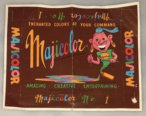 1948 ILLUSTRAZIONE PUBBLICITARIA ARTE Majicolor Robert Myers ARTISTA Los Angeles, CA - Foto 1 di 8