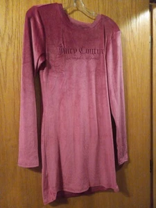 girls  juicy couture sleep shirt festival fuchsia sleepwear sz L 33 long 16 armp - Picture 1 of 7
