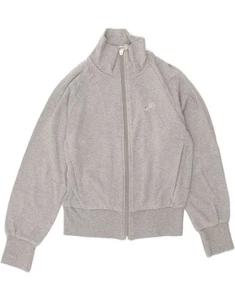 NIKE Girls Graphic Tracksuit Top Jacket 8-9 Years Small Grey CA12 - Picture 1 of 3