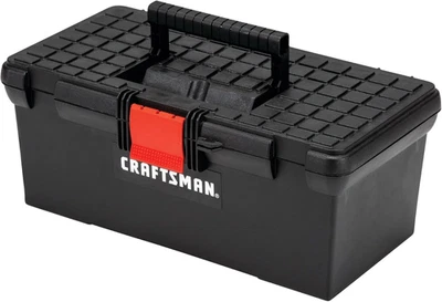 Tool Box, Tool Storage, Lockable, Black, 16 Inch (CMST16005) - Image 1 of 4
