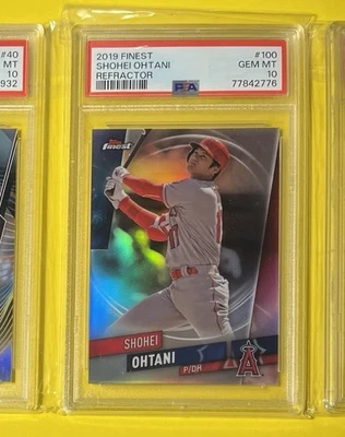OHTANI REFRACTOR PSA 10 🌟 2019 Topps Finest SHOHEI SP Angels Second MLB Year! - Image 1 of 2