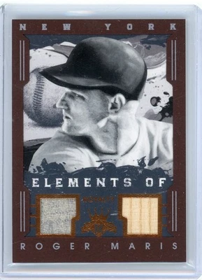 2016 DIAMON KING ROGER MARIS JOGO DUPLO USADO PATCH JESEY / BAT ROYALTY #/99 - Imagem 1 de 2