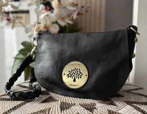 Umhängetasche Handtasche Damen Mulberry Daria schwarz Leder - Bild 1 von 14