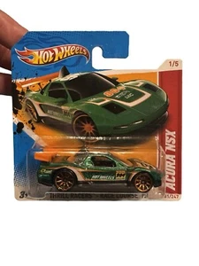 Hot Wheels 2012 Thrill Racers~Race Course 12 ~Acura NSX #1/5~GREEN~Short Card - Bild 1 von 2