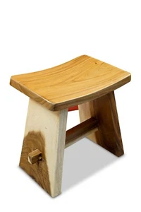 Solid Wood Japan Stool Suar Wood Solid Stool Sitting Stool Zen Chair Natural - Picture 1 of 5