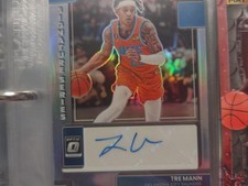 2022-2023 Tre Mann Donruss Optic Autograph Signature Series Holo Foil Prizm 
