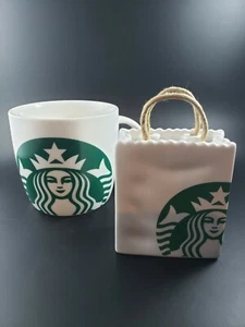 Taza Sirena Cerámica Blanca Clásica Starbucks 14oz con Porcelana Blanca Starbucks - Imagen 1 de 5