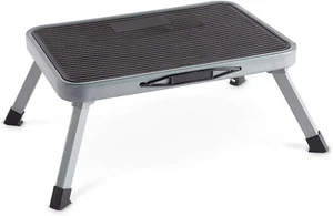 Schwerlast Klapp Tritthocker Stahl One Step Leiter rutschfest Metall Fußhocker - Bild 1 von 12