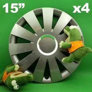 Radkappen 15" Beat ★ 4 Stück ★ GRAPHIT für FORD Fiesta Focus Mercedes Benz - Bild 1 von 1