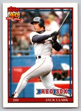 1991  Topps Traded #22T Jack Clark Boston Red Sox