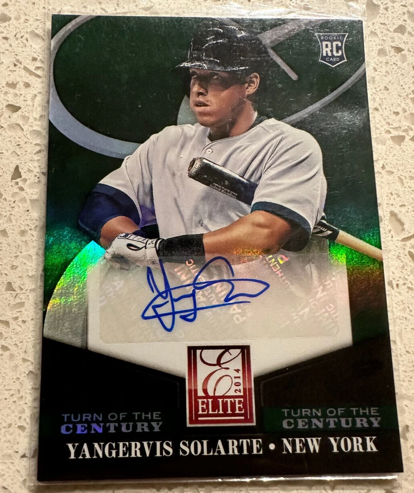 Yangervis Solarte Autograph Rookie Rc Rare New York Yankees - Image 1 of 1