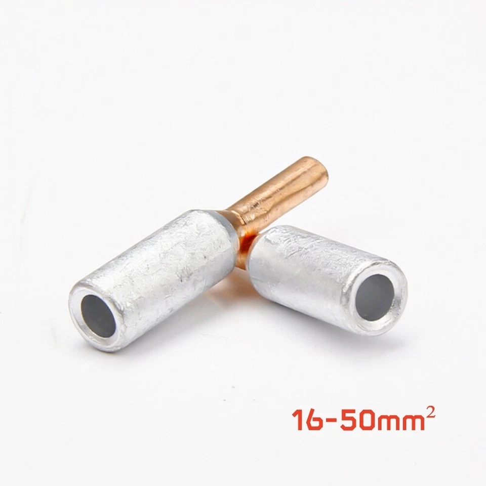 For Circuit Breaker 16-50mm² Aluminium Copper Tube Pin Crimp Terminal Cable Lug - Image 1 of 4