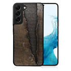 ( For Samsung S22 Plus / S22+ ) Back Case Cover PB12096 Rust Metal Wall