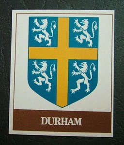 Lyons Maid Trading Cards -County Badge Collection -Durham - 1974