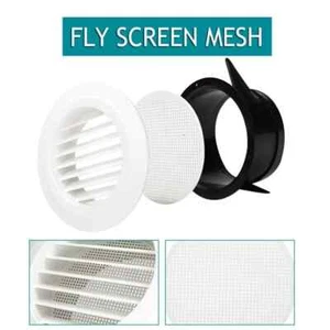 Round Wall Air Exhaust Vent Grille Cover Ventilation Inlet Outlet Ducted 3"- 8" - Picture 1 of 14