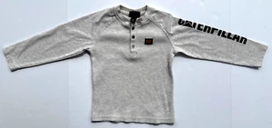 Caterpillar CAT Shirt Boys Size 5T Long Sleeve Gray Ribbed EUC! - Picture 1 of 7