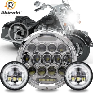 7"inch LED Headlight H4+4.5"Fog Lights DRL For Harley Street Glide Special FLHXS - Picture 1 of 20