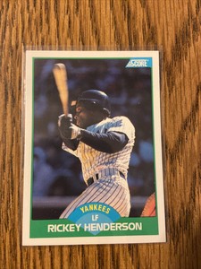 Rickey Henderson 1989 Score